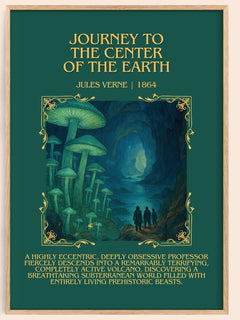 Journey To The Center Of The Earth Minimalist Book Poster by J. Verne – image 1