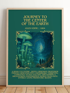 Journey To The Center Of The Earth Minimalist Book Poster by J. Verne – image 2