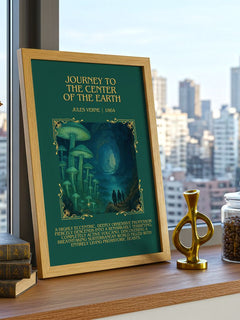 Journey To The Center Of The Earth Minimalist Book Poster by J. Verne – image 3