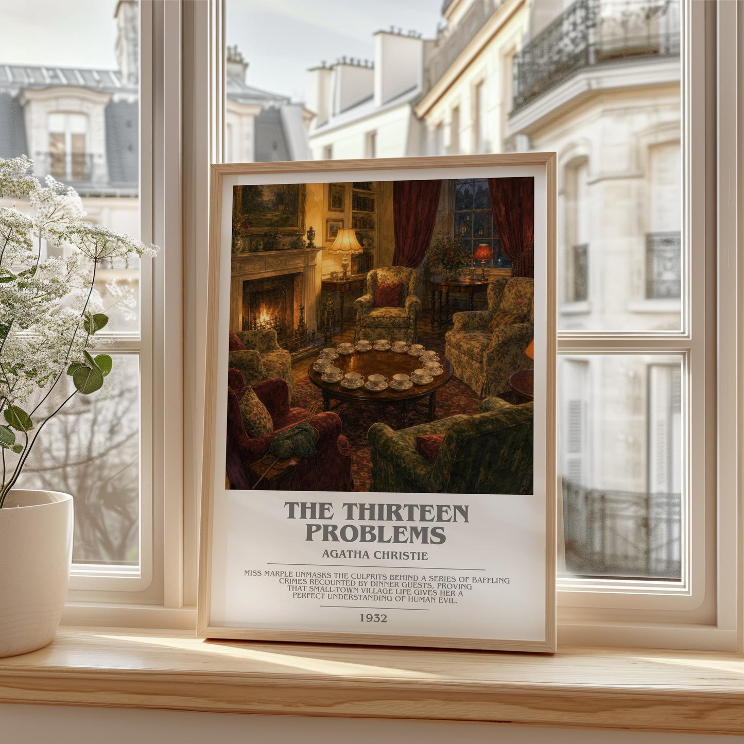 The Thirteen Problems Bookish Wall Art by Agatha Christie