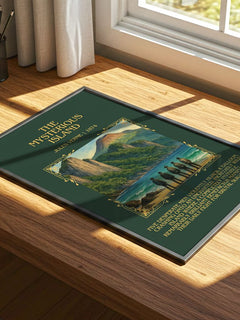 The Mysterious Island Minimalist Book Poster by Jules Verne – image 4