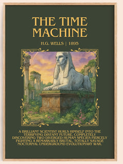 The Time Machine Minimalist Book Poster by H.G. Wells – image 1