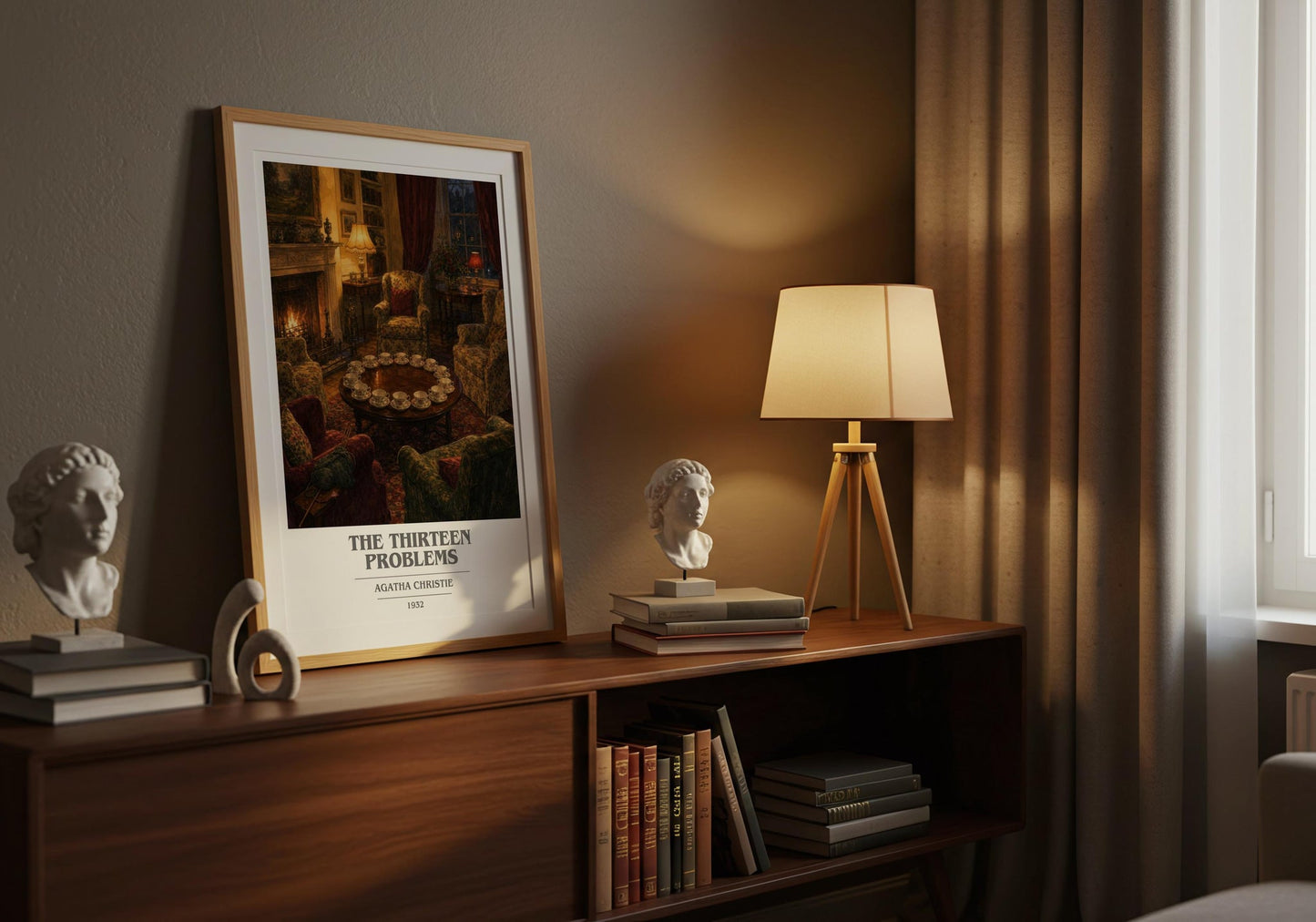The Thirteen Problems Book Cover Poster by Agatha Christie