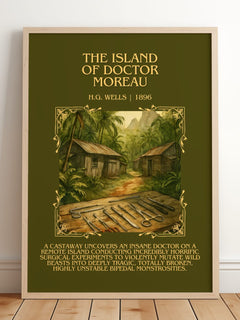 The Island Of Doctor Moreau Minimalist Book Poster by H.G. Wells – image 2