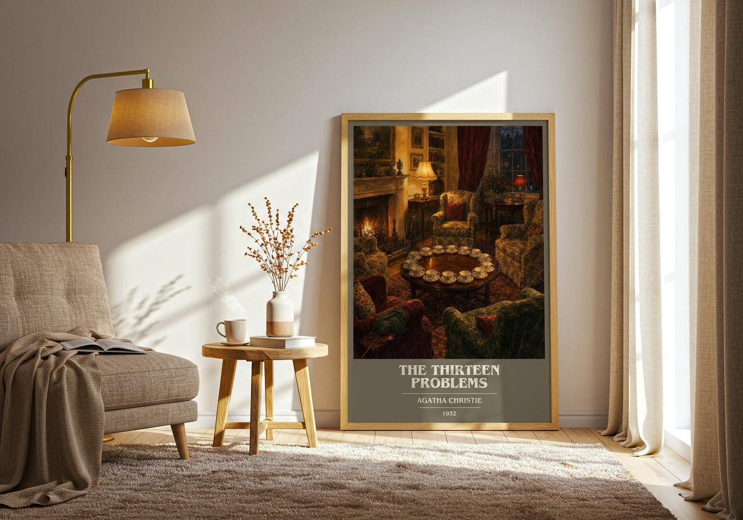 The Thirteen Problems Book Cover Poster by Agatha Christie