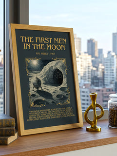 The First Men In The Moon Minimalist Book Poster by H.G. Wells – image 3