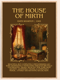 The House Of Mirth Minimalist Book Poster by Edith Wharton – image 1