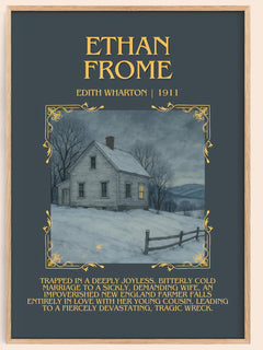 Ethan Frome Minimalist Book Poster by Edith Wharton – image 1