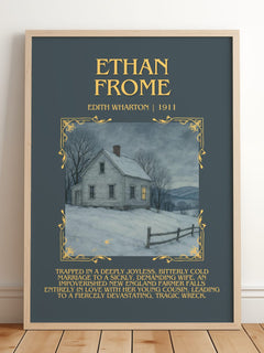 Ethan Frome Minimalist Book Poster by Edith Wharton – image 2