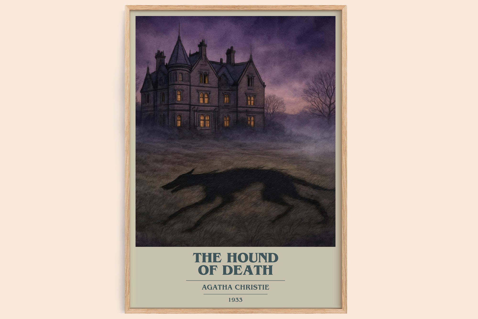 The Hound Of Death Book Cover Poster by Agatha Christie