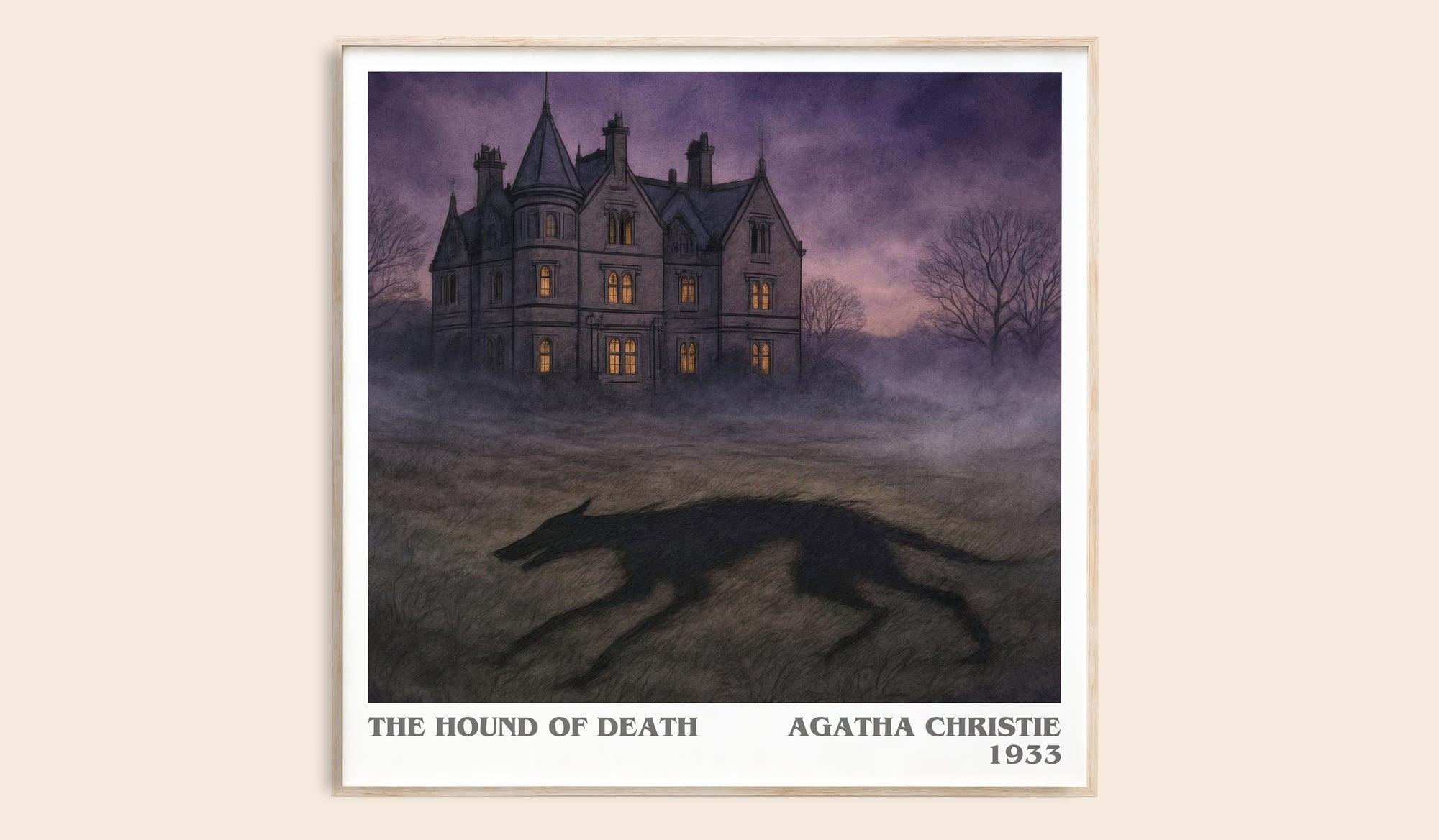 The Hound Of Death Literary Art Print by Agatha Christie