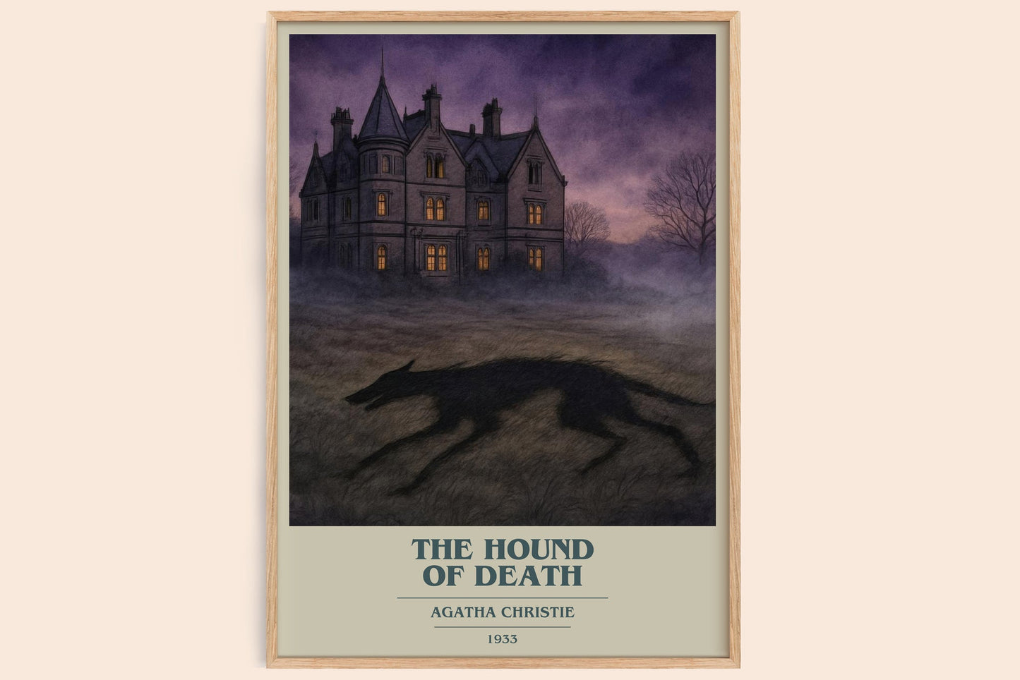 The Hound Of Death Book Cover Poster by Agatha Christie