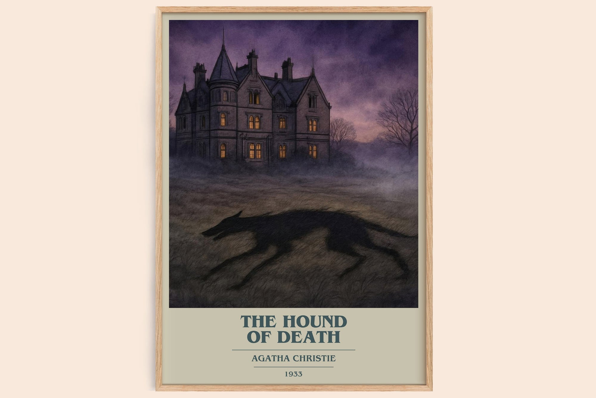 The Hound Of Death Book Cover Poster by Agatha Christie