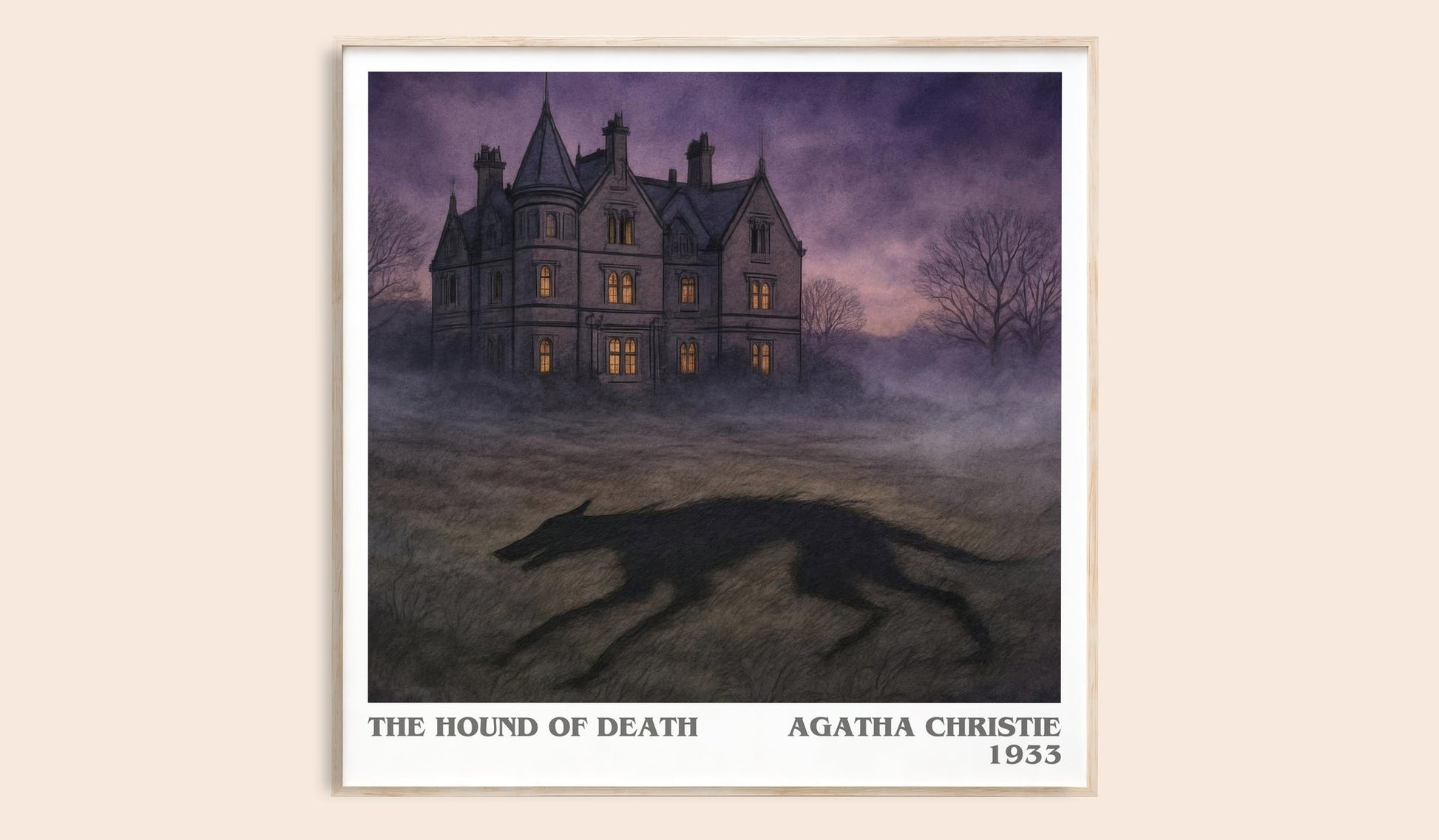 The Hound Of Death Literary Art Print by Agatha Christie