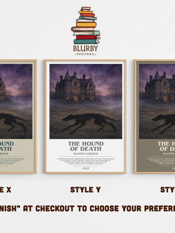 The Hound Of Death Bookish Wall Art by Agatha Christie