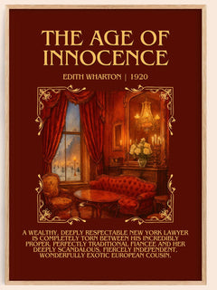 The Age Of Innocence Minimalist Book Poster by Edith Wharton – image 1