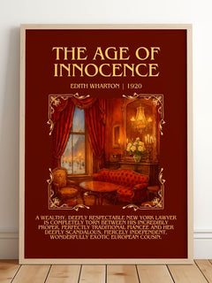 The Age Of Innocence Minimalist Book Poster by Edith Wharton – image 2