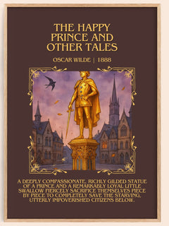 The Happy Prince And Other Tales Minimalist Book Poster by Oscar Wilde – image 1