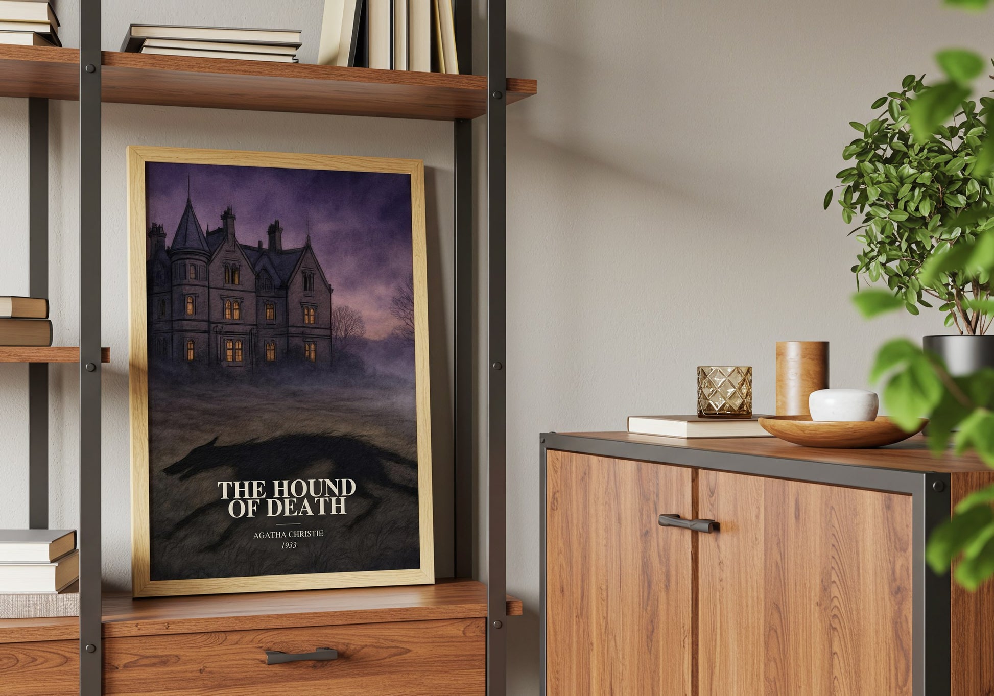 The Hound Of Death book watercolour illustration paper finish options – matte satin gloss