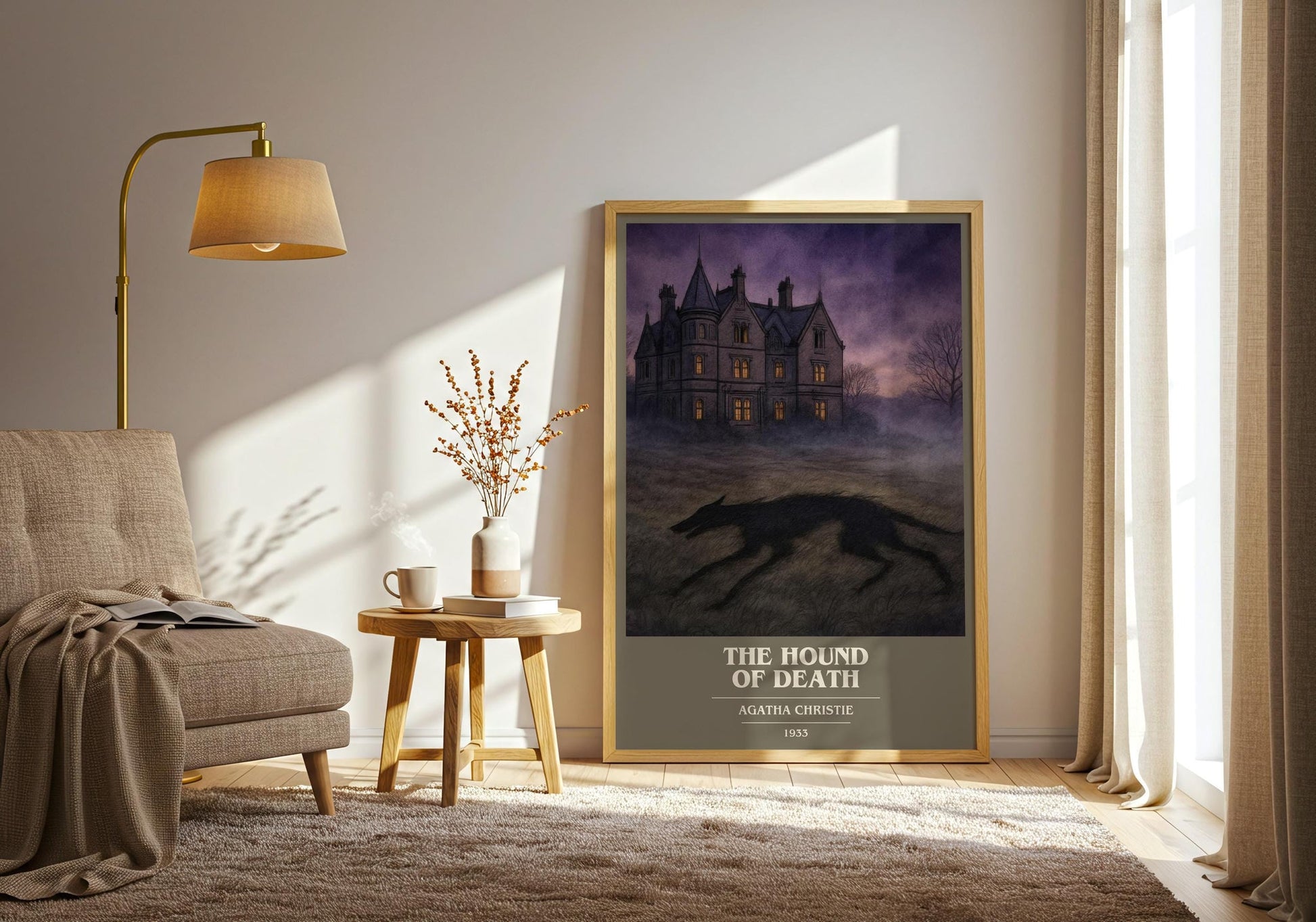 The Hound Of Death Book Cover Poster by Agatha Christie