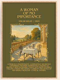 A Woman Of No Importance Minimalist Book Poster by Oscar Wilde – image 1