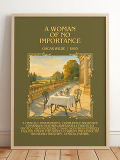 A Woman Of No Importance Minimalist Book Poster by Oscar Wilde – image 2