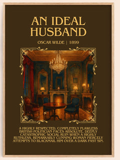 An Ideal Husband Minimalist Book Poster by Oscar Wilde – image 1