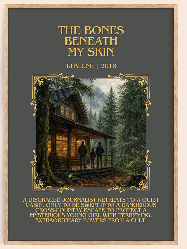 The Bones Beneath My Skin Minimalist Book Poster by Tj Klune