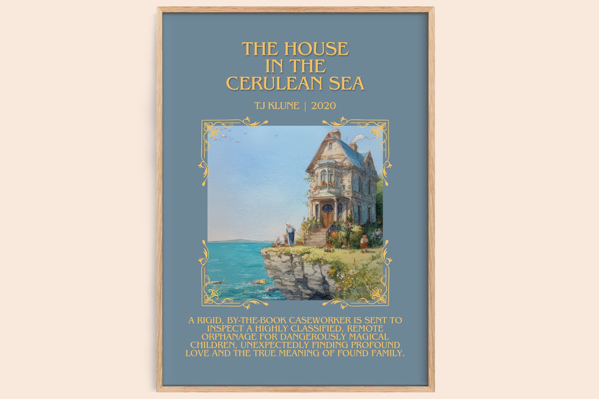 The House in the Cerulean Sea Minimalist Book Poster by TJ Klune