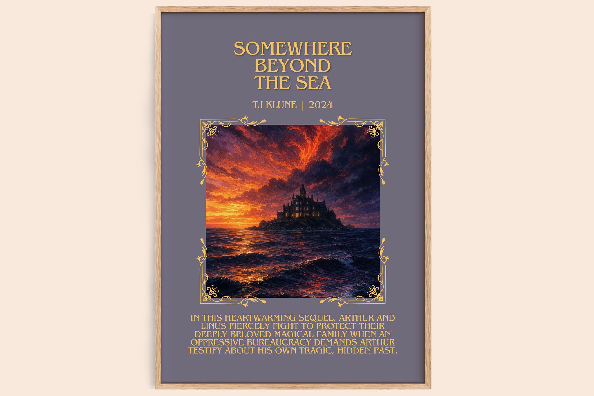 Somewhere Beyond the Sea Minimalist Book Poster by TJ Klune