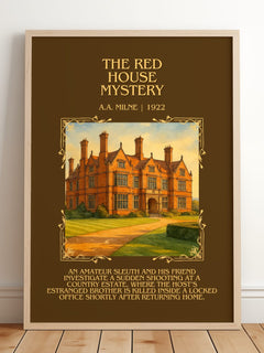 The Red House Mystery Minimalist Book Poster by A.A. Milne – image 2