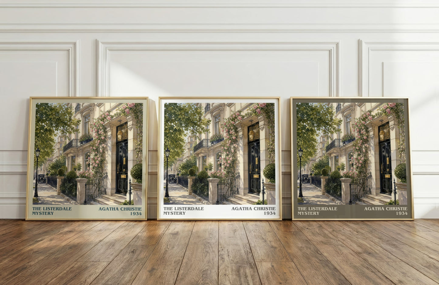 The Listerdale Mystery literary art print colour and style options – Agatha Christie book art