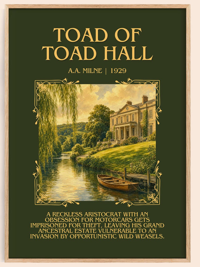 Toad Of Toad Hall Minimalist Book Poster by A.A. Milne