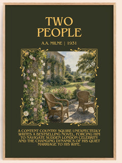 Two People Minimalist Book Poster by A.A. Milne – image 1