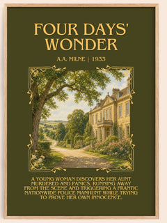 Four Days' Wonder Minimalist Book Poster by A.A. Milne – image 1