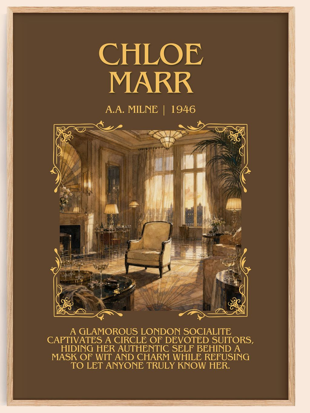Chloe Marr Minimalist Book Poster by A.A. Milne – book poster