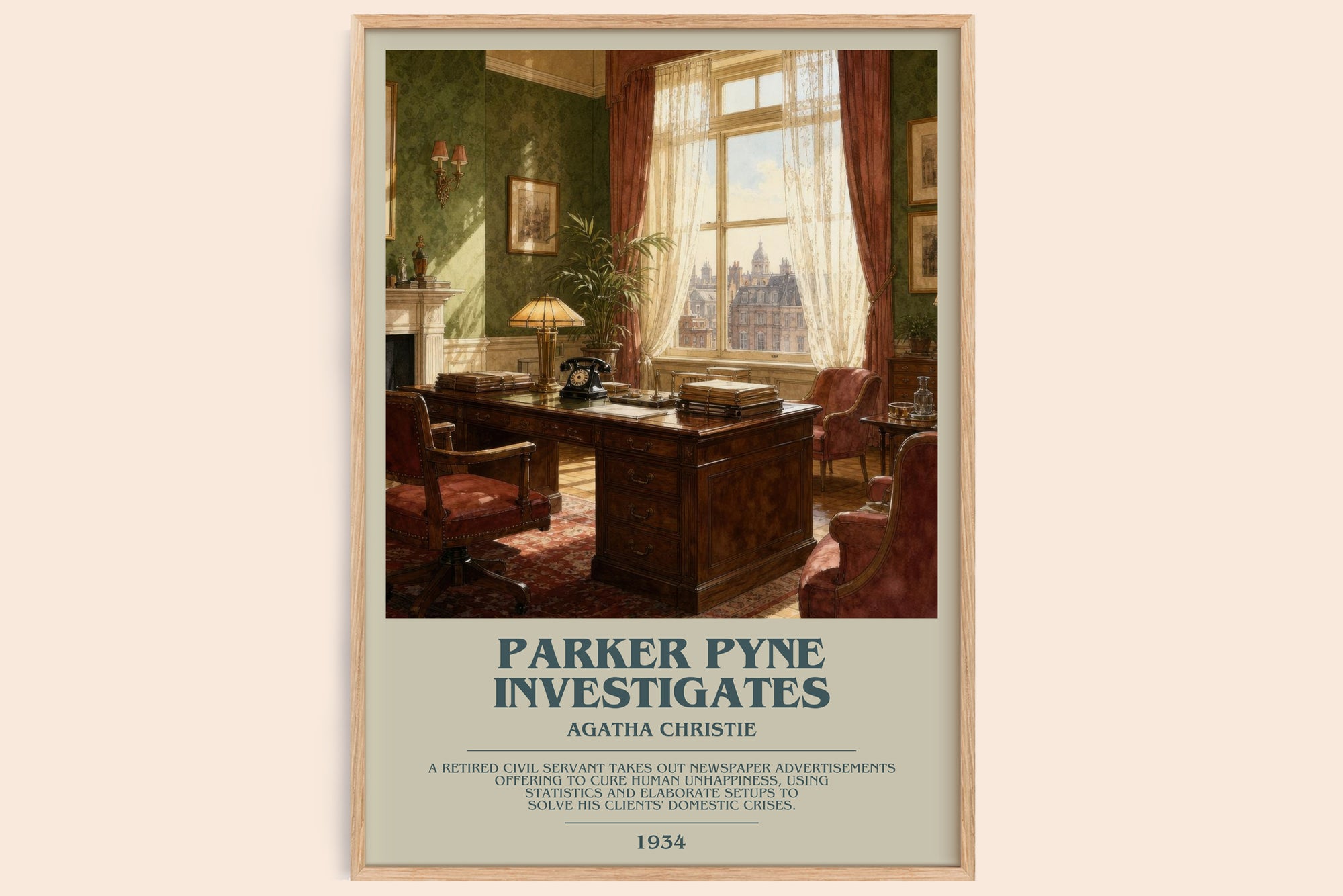 Parker Pyne Investigates Bookish Wall Art by Agatha Christie