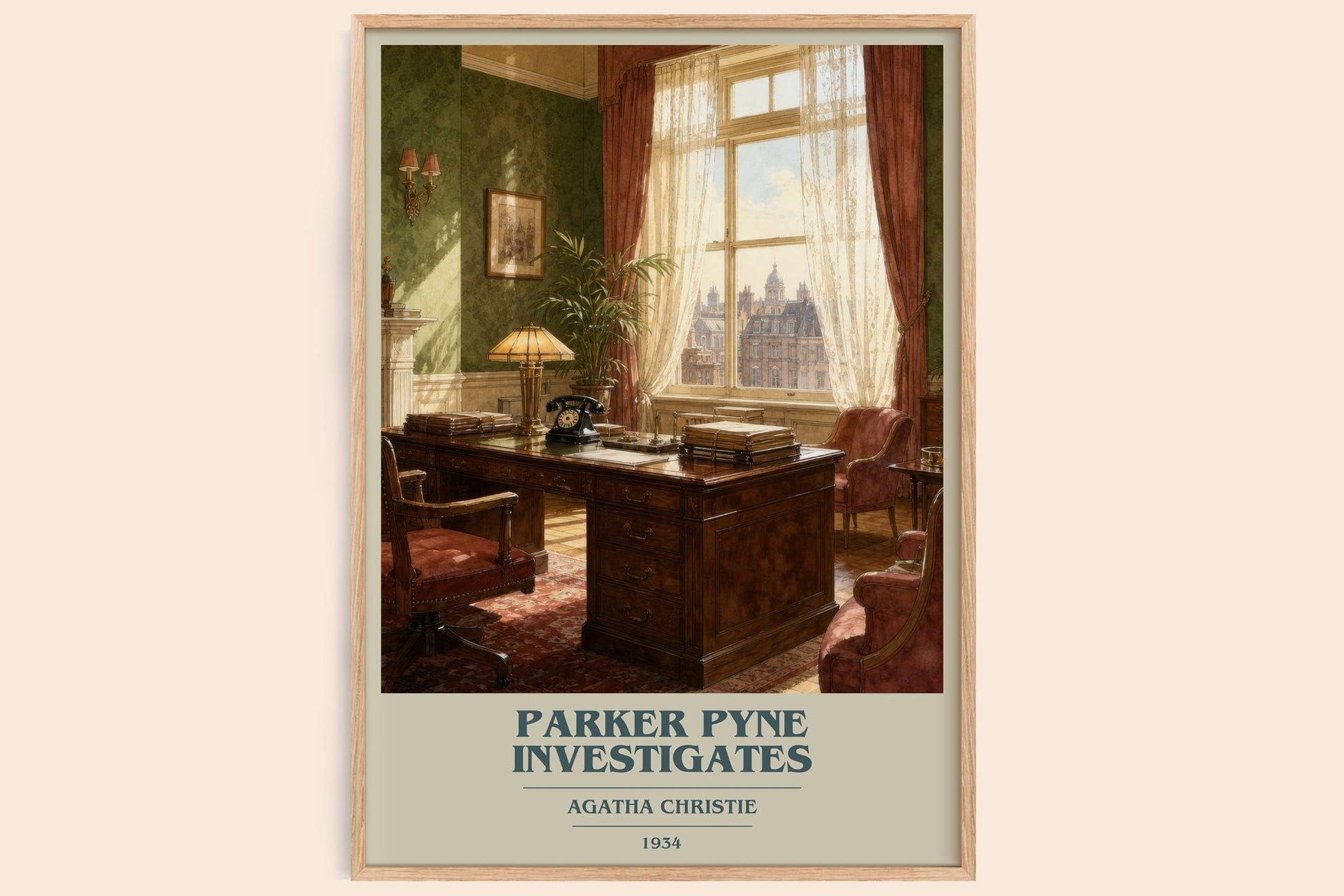 Parker Pyne Investigates Book Cover Poster by Agatha Christie