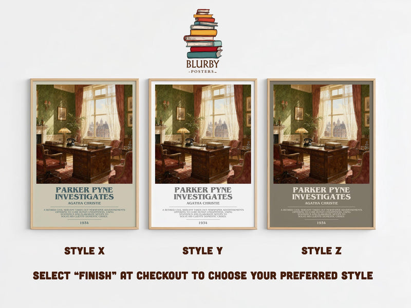 Parker Pyne Investigates Bookish Wall Art by Agatha Christie