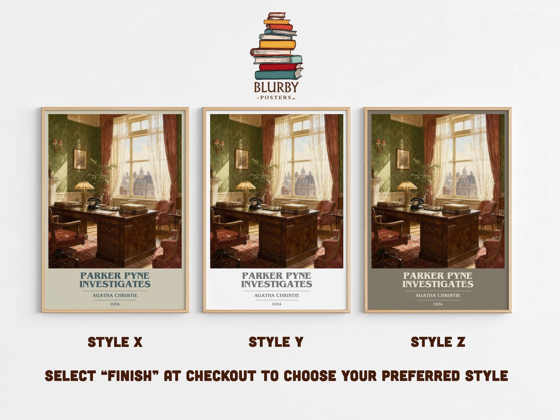 Parker Pyne Investigates Book Cover Poster by Agatha Christie