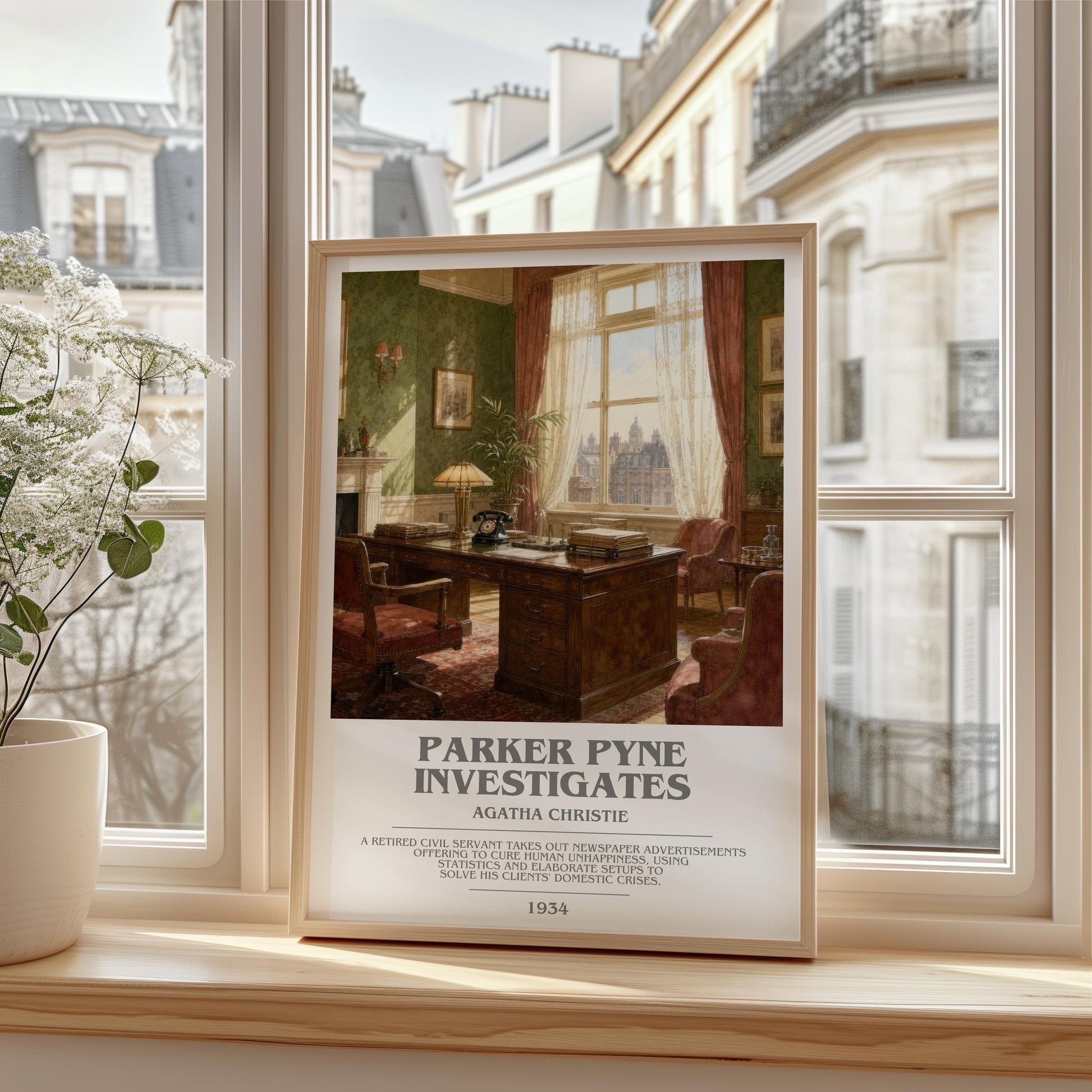 Parker Pyne Investigates Bookish Wall Art by Agatha Christie