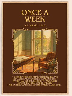 Once A Week Minimalist Book Poster by A.A. Milne – image 1