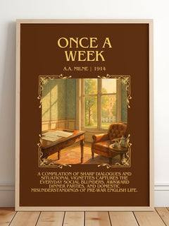 Once A Week Minimalist Book Poster by A.A. Milne – image 2