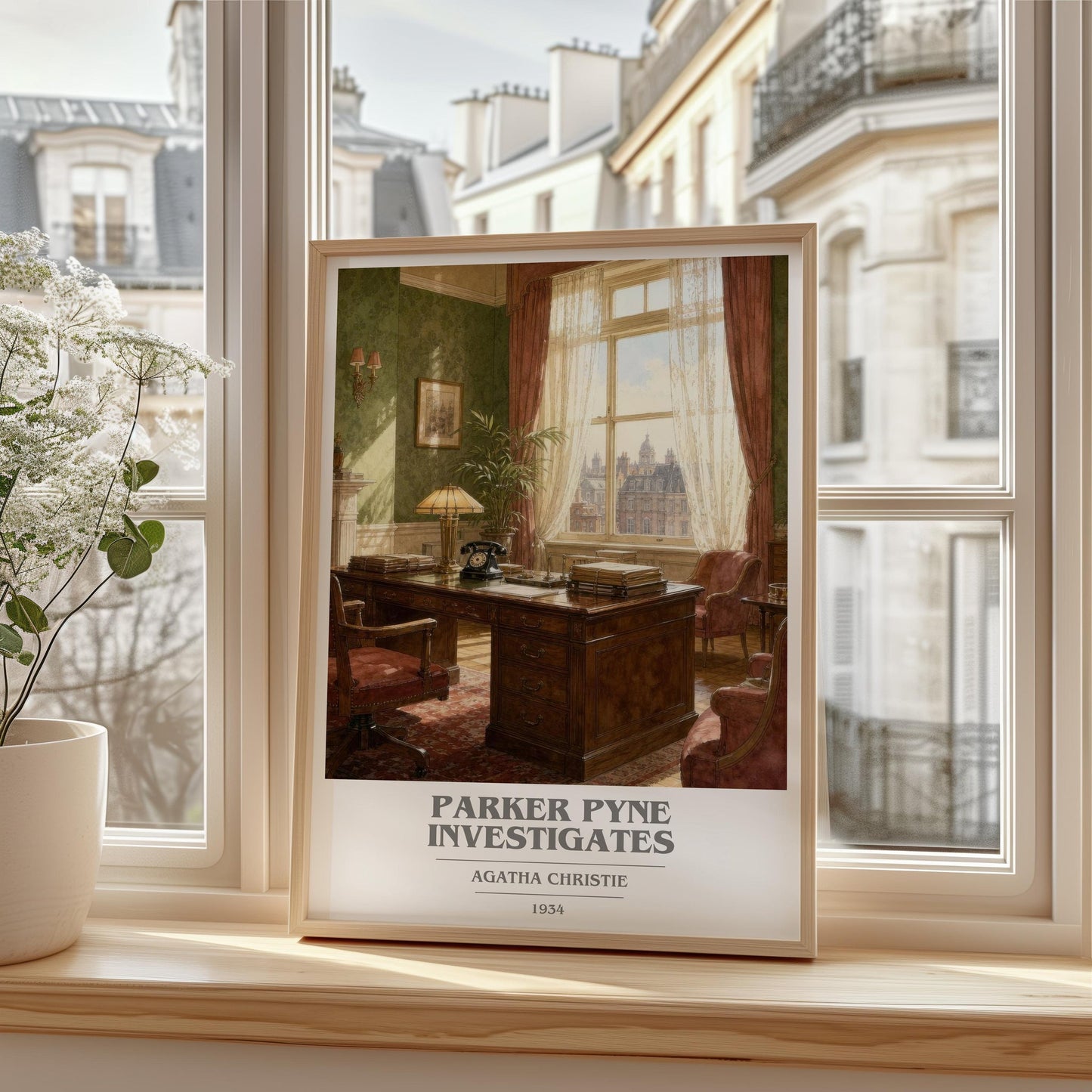 Parker Pyne Investigates Book Cover Poster by Agatha Christie
