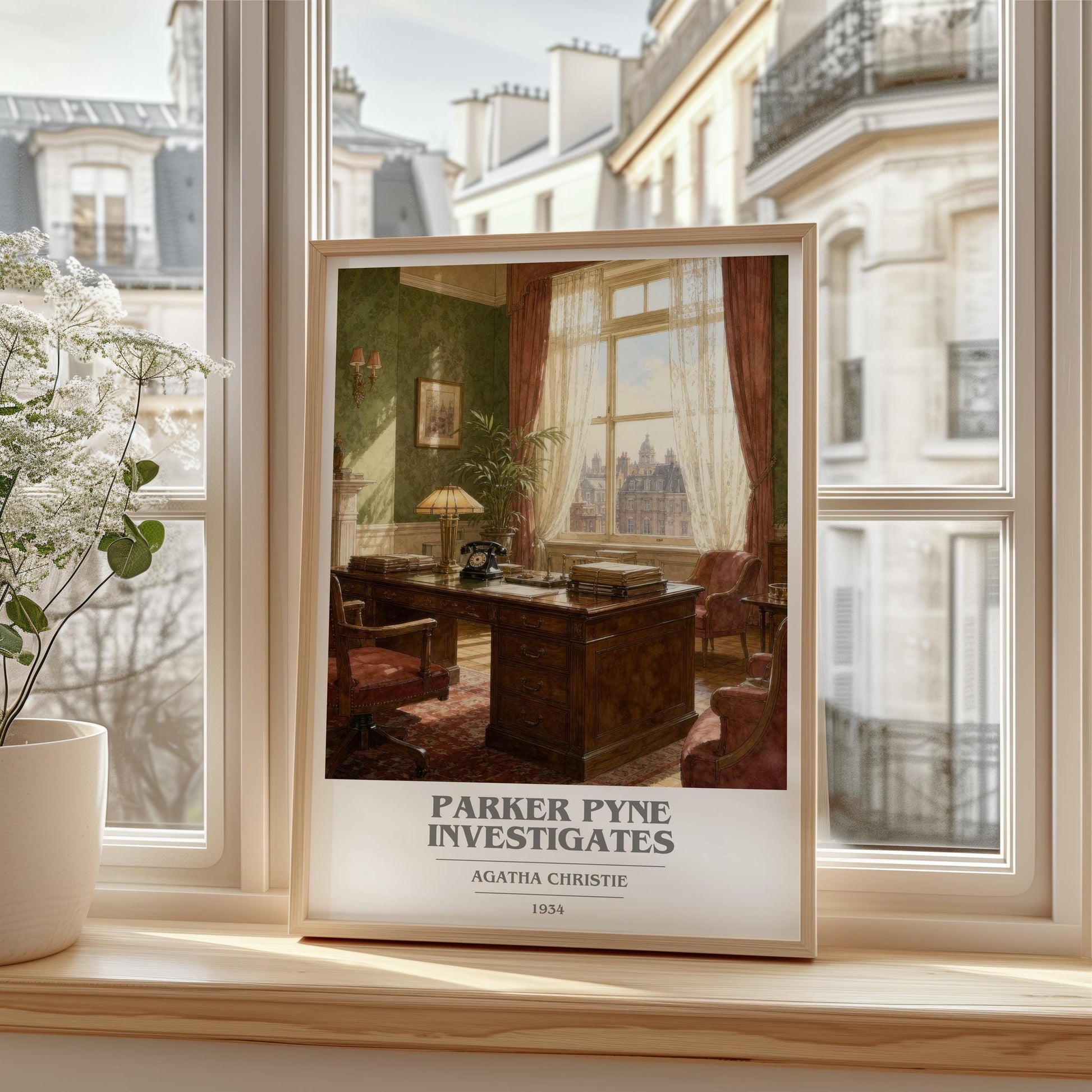 Parker Pyne Investigates Book Cover Poster by Agatha Christie