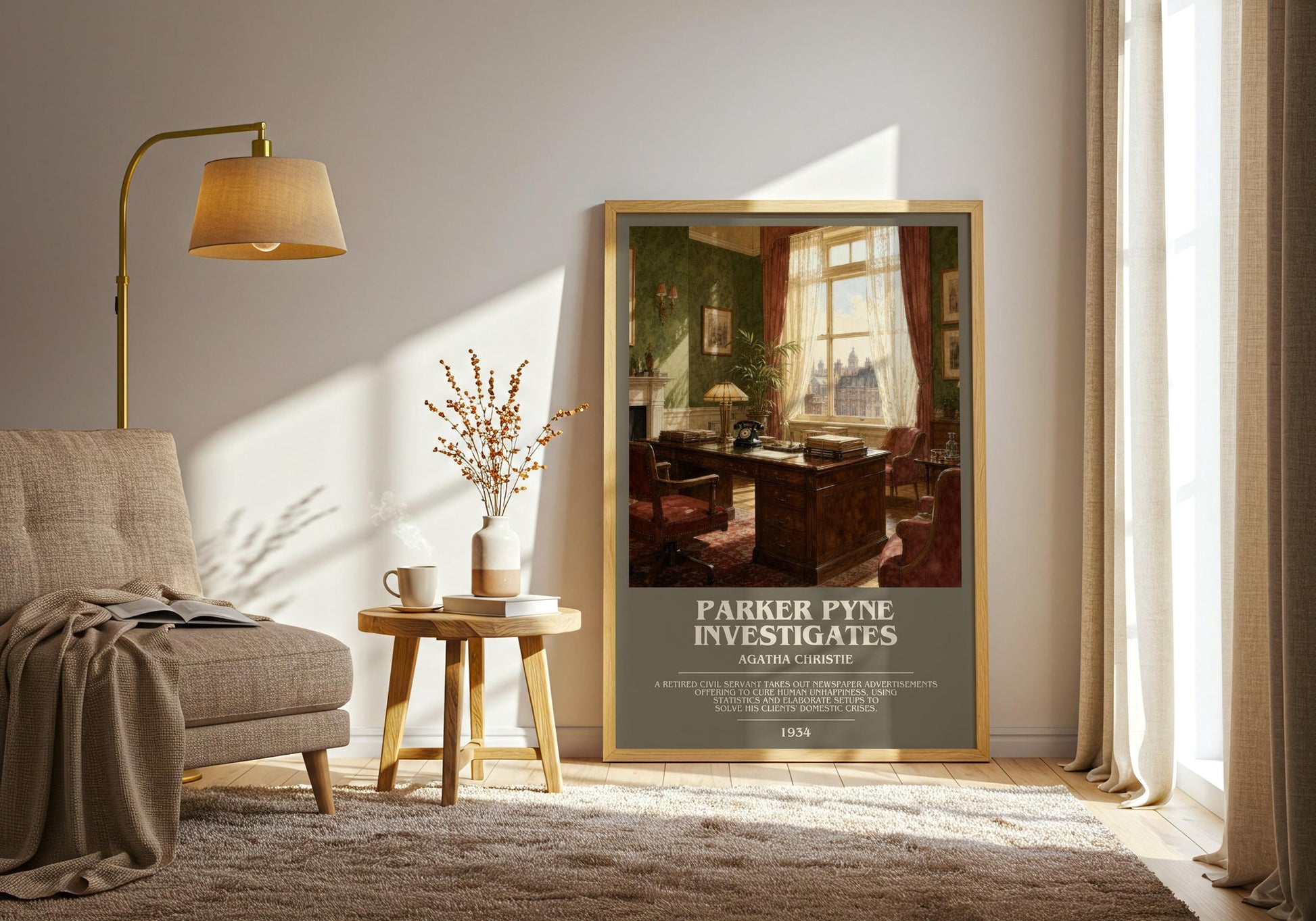 Parker Pyne Investigates Bookish Wall Art by Agatha Christie