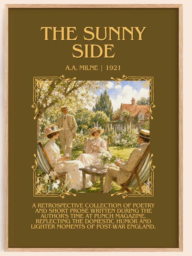 The Sunny Side Minimalist Book Poster by A.A. Milne
