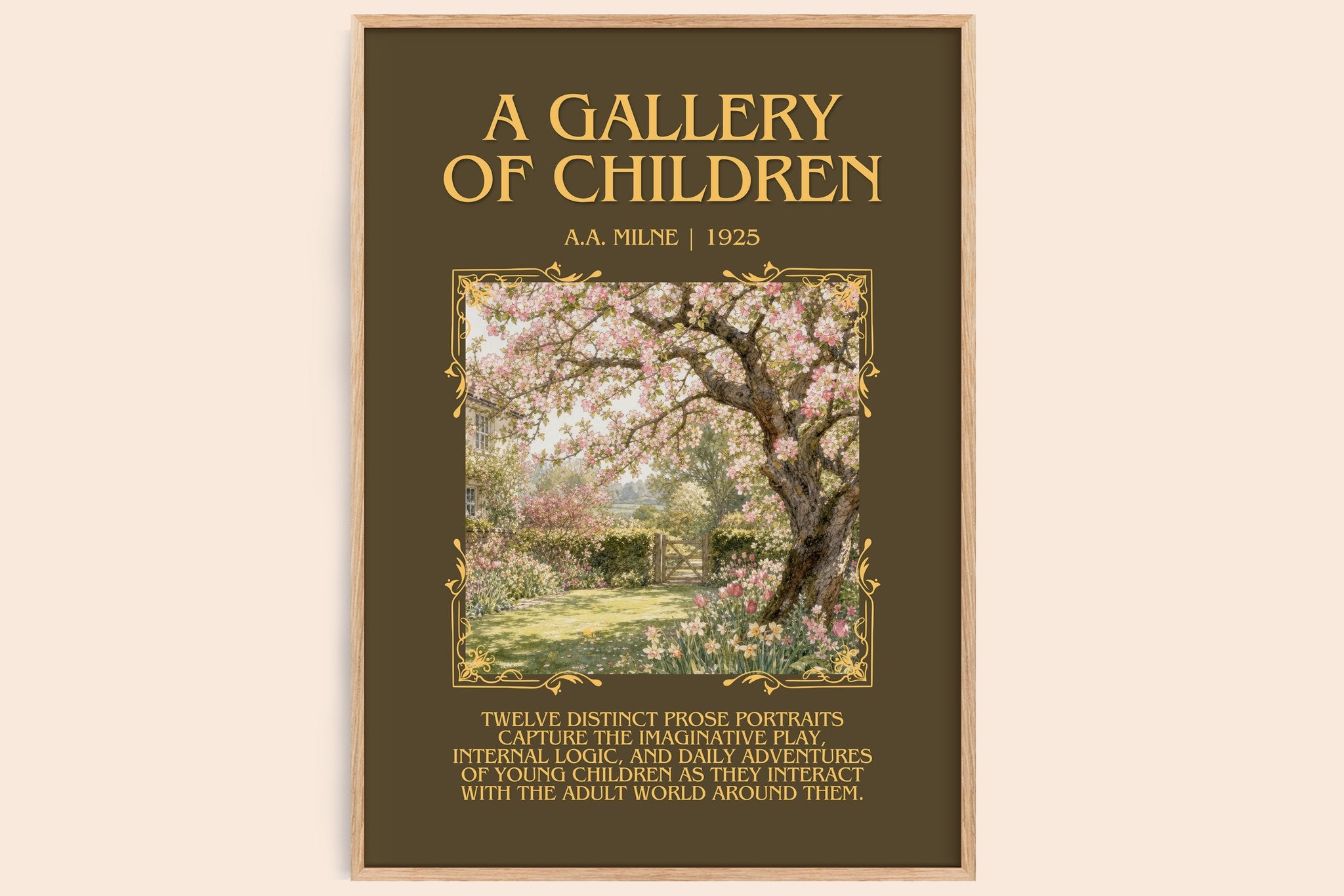 A Gallery Of Children Minimalist Book Poster by A.A. Milne