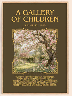 A Gallery Of Children Minimalist Book Poster by A.A. Milne – image 1