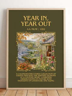 Year In, Year Out Minimalist Book Poster by A.A. Milne – image 2